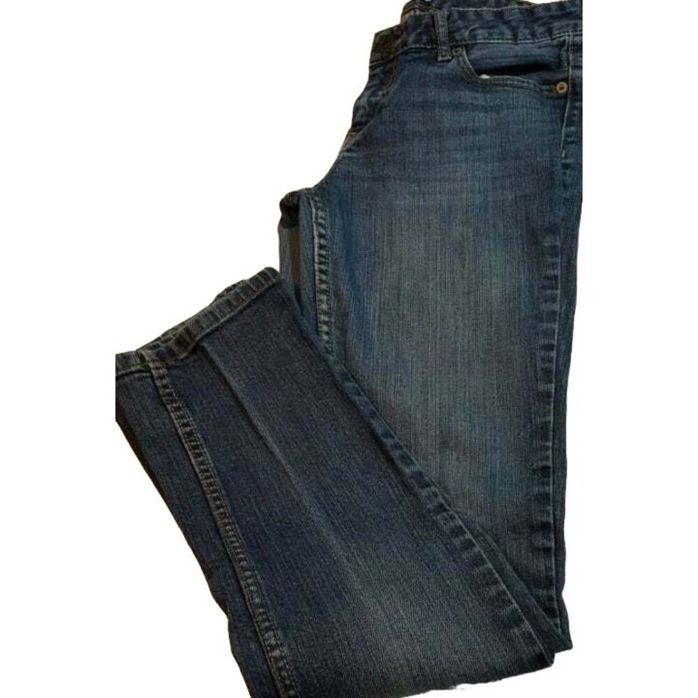 aeropostale Jeans Juniors Bayla Skinny Medium Wash Size 3/4 Regular‎ Low rise